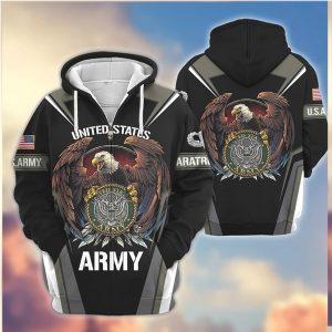 United States Army Eagle Crest Military Pride 3D All Over Print Shirt
