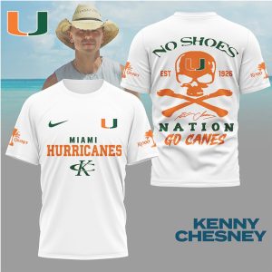 Kenny Chesney No Shoes Nation Miami Hurricanes Go Canes T Shirt