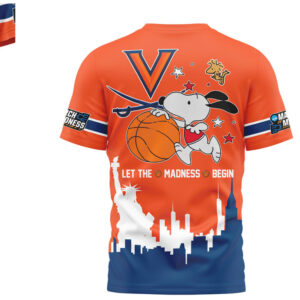 Virginia Cavaliers Snoopy March Madness 2026 NCAA Let The Madness Begin NFL Shirt