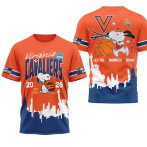 Virginia Cavaliers Snoopy March Madness 2026 NCAA Let The Madness Begin NFL Shirt