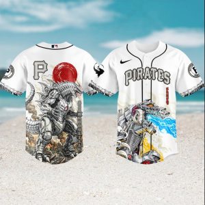 MechaGodzilla x Pittsburgh Pirates MLB Baseball Jersey MechaGodzilla x Pittsburgh Pirates MLB Baseball Jersey