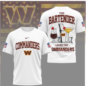 Washington Commanders Bartender Lifestyle NFL Fan T Shirt