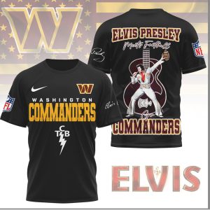 Washington Commanders Elvis Presley Meets Football TCB Apparel Shirt Washington Commanders Elvis Presley Meets Football TCB Apparel Shirt