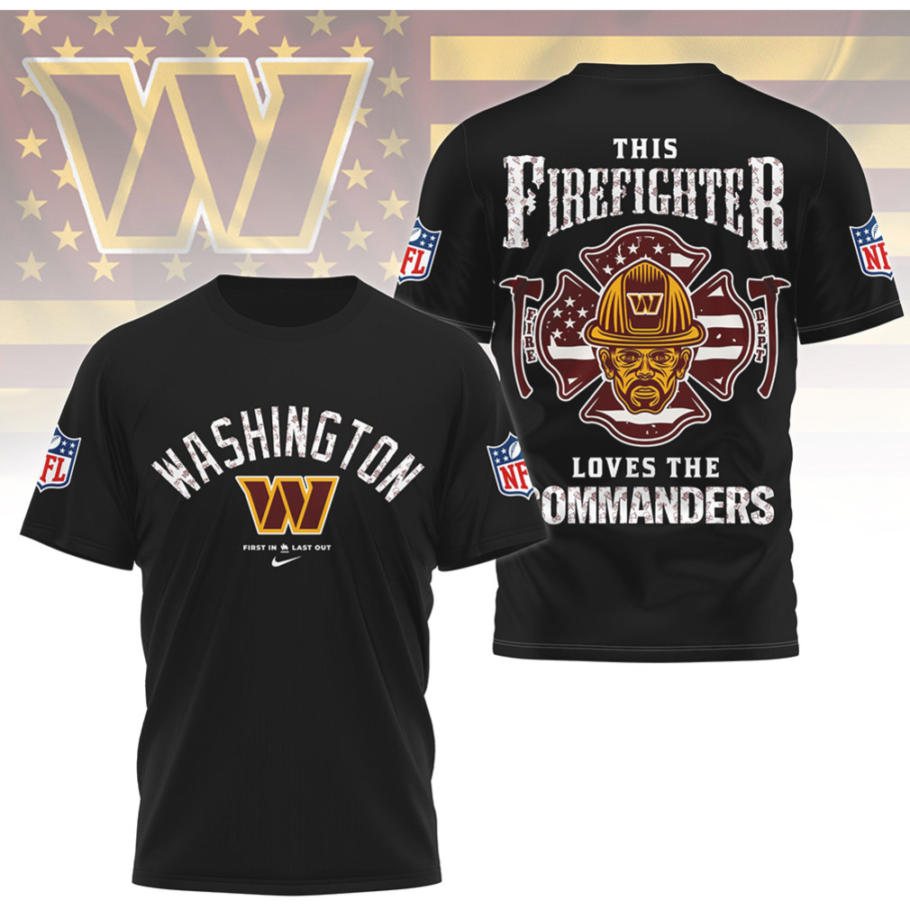 Washington Commanders Firefighter Patriotic NFL Hero Collection First Responder Burgundy T Shirt Washington Commanders Firefighter Patriotic NFL Hero Collection First Responder Burgundy T Shirt