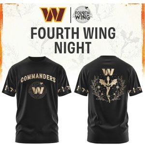 Washington Commanders Fourth Wing Night Dragon Football T Shirt