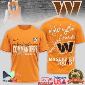 Washington Commanders MS Support Squad Multiple Sclerosis Awareness T Shirt