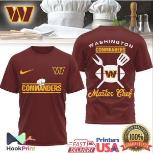 Washington Commanders Master Chef Football Kitchen T Shirt