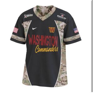 Washington Commanders Memorial Day Camo Remember The Brave Military NFL Jersey