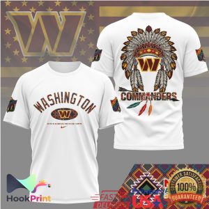 Washington Commanders Native American Heritage Month Tribal Graphic T Shirt