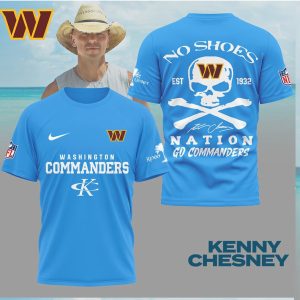 Washington Commanders No Shoes Nation NFL x Kenny Chesney T Shirt