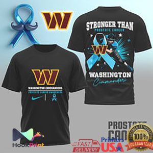 Washington Commanders Prostate Cancer Awareness Stronger Than T Shirt Washington Commanders Prostate Cancer Awareness Stronger Than T Shirt