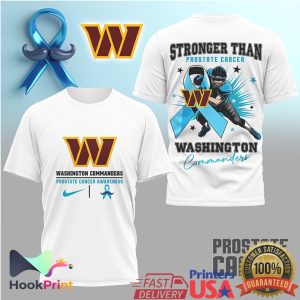 Washington Commanders Prostate Cancer Awareness Stronger Than T Shirt