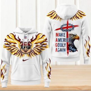 Washington Commanders Redskins MAGA Hoodie Make America Godly Again Patriot Hoodie