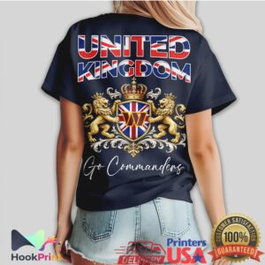 Washington Commanders United Kingdom British Heritage NFL Football T Shirt