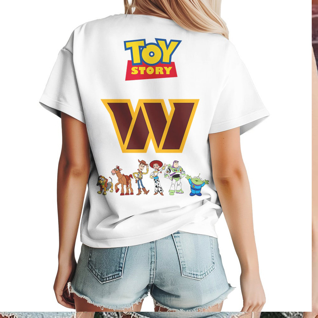 Washington Commanders x Toy Story Woody Buzz Vintage T Shirt Washington Commanders x Toy Story Woody Buzz Vintage T Shirt