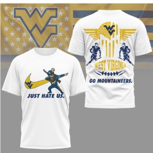 West Virginia Mountaineers “Just Hate Us” Mascot Dabbing T Shirt