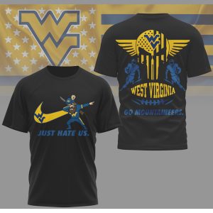 West Virginia Mountaineers “Just Hate Us” Mascot Dabbing T Shirt