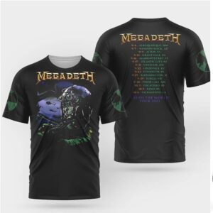 Megadeth Crush The World Tour 2023 2024 North American T Shirt