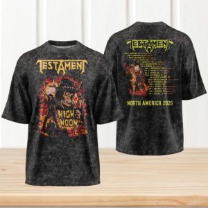 Testament High Noon North America 2026 Tour T Shirt