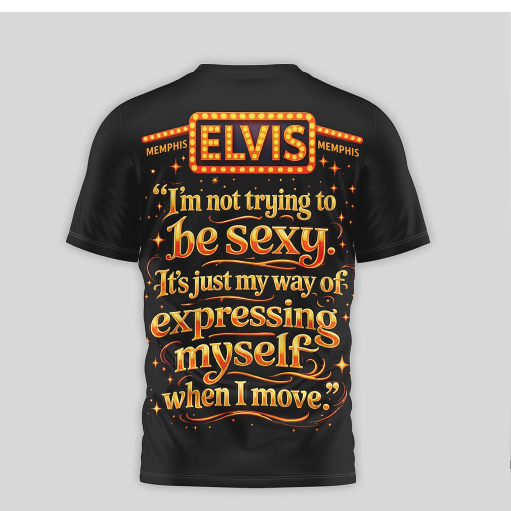 Elvis Presley In Concert “Expressing Myself When I Move” Quote Graphic T Shirt Elvis Presley In Concert “Expressing Myself When I Move” Quote Graphic T Shirt