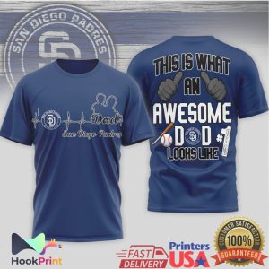 San Diego Padres This Is What An Awesome Dad Looks Like T Shirt