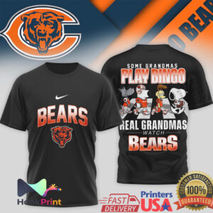 Chicago Bears Some Grandmas Play Bingo Real Grandmas Watch Bears 2026 T Shirt Chicago Bears Some Grandmas Play Bingo Real Grandmas Watch Bears 2026 T Shirt