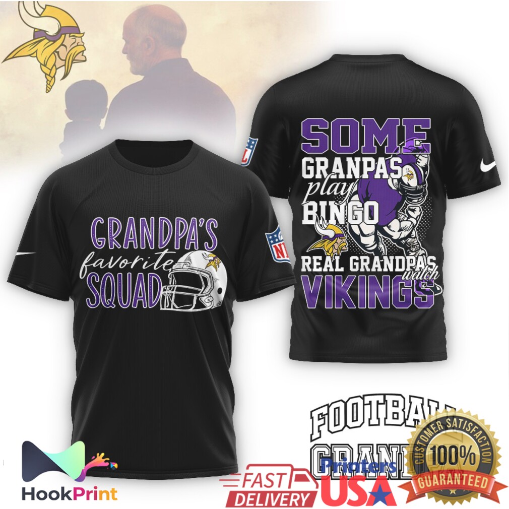 Minnesota Vikings Grandpa's Favorite Squad Real Grandpas Watch Vikings T Shirt Minnesota Vikings Grandpa's Favorite Squad Real Grandpas Watch Vikings T Shirt