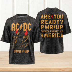 AC DC Are You Ready PWR UP Tour 2026 Horned Helmet Vintage Rock T Shirt AC DC Are You Ready PWR UP Tour 2026 Horned Helmet Vintage Rock T Shirt