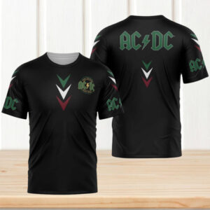AC DC High Voltage Rock N Roll Mexico Colors Logo Minimalist Retro Concert Fans T Shirt AC DC High Voltage Rock N Roll Mexico Colors Logo Minimalist Retro Concert Fans T Shirt