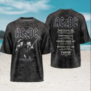 AC DC Latin America Tour 2026 Sao Paulo Santiago Buenos Aires Vintage Retro Fans T Shirt