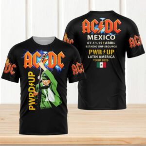 AC DC Mexico Power Up Tour 2026 Estadio GNP Seguros Fan Concert Rock T Shirt AC DC Mexico Power Up Tour 2026 Estadio GNP Seguros Fan Concert Rock T Shirt