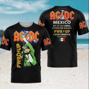 AC DC Mexico Power Up Tour 2026 Estadio GNP Seguros Fan Concert Rock T Shirt