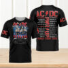 AC DC Las Vegas Sin City Power Up North America Tour 2026 Fan T Shirt AC DC Las Vegas Sin City Power Up North America Tour 2026 Fan T Shirt