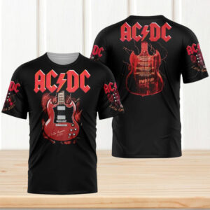 AC DC Power Up Latin America Tour 2026 Retro Gibson SG Guitar Fan T Shirt AC DC Power Up Latin America Tour 2026 Retro Gibson SG Guitar Fan T Shirt