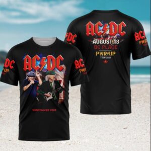 AC DC Vancouver BC Place Power Up Tour 2026 Live Concert Photo Fan T Shirt