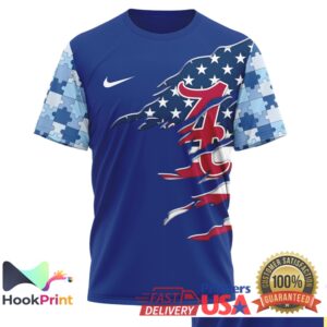 Alabama Crimson Tide Autism Awareness Support 2026 Blue Ribbon Puzzle Fans T Shirt
