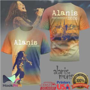 Alanis Morissette 2026 World Tour Vintage Portrait Retro Style Music Fans Concert Summer T Shirt Alanis Morissette 2026 World Tour Vintage Portrait Retro Style Music Fans Concert Summer T Shirt