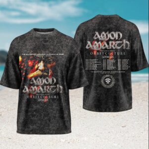 Amon Amarth The Allfather Awakens Europe UK Tour 2026 Vintage Acid Wash Men Fans T Shirt