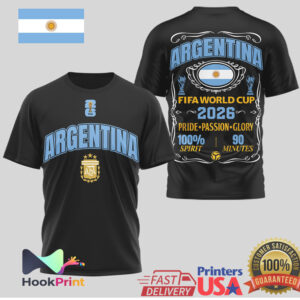 Argentina National Team FIFA World Cup 2026 Pride Passion Glory Men Women T Shirt Argentina National Team FIFA World Cup 2026 Pride Passion Glory Men Women T Shirt