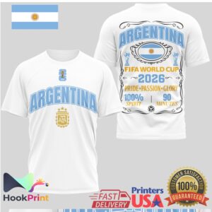 Argentina National Team FIFA World Cup 2026 Pride Passion Glory Men Women T Shirt