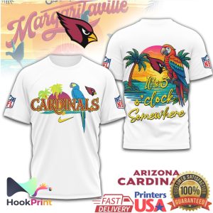 Arizona Cardinals & Atlanta Falcons Margaritaville Tropical NFL T Shirt