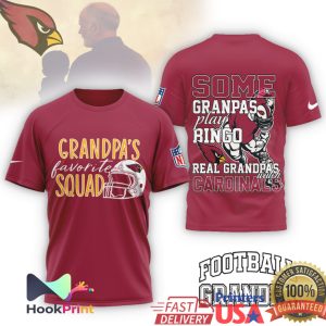 Arizona Cardinals Grandpa's Favorite Squad Real Grandpas Watch Cardinals T Shirt
