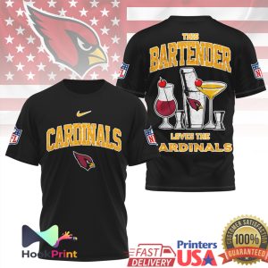 Arizona Cardinals This Bartender Loves The Cardinals NFL Gameday Bar T Shirt Arizona Cardinals This Bartender Loves The Cardinals NFL Gameday Bar T Shirt