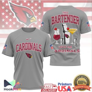 Arizona Cardinals This Bartender Loves The Cardinals NFL Gameday Bar T Shirt