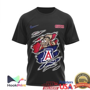 Arizona Wildcats Built To Play Not To Bow Ripped Mascot Graphic T Shirt Arizona Wildcats Built To Play Not To Bow Ripped Mascot Graphic T Shirt