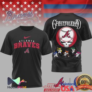 Atlanta Braves x Grateful Dead Retro Steal Your Face Baseball T Shirt Atlanta Braves x Grateful Dead Retro Steal Your Face Baseball T Shirt