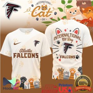 Atlanta Falcons International Cat Day 2026 Retro Style Sports Fans Men Women T Shirt Atlanta Falcons International Cat Day 2026 Retro Style Sports Fans Men Women T Shirt