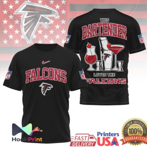 Atlanta Falcons This Bartender Loves The Falcons NFL Cocktail Design T Shirt Atlanta Falcons This Bartender Loves The Falcons NFL Cocktail Design T Shirt