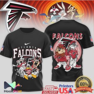 Atlanta Falcons x Looney Tunes Bugs Bunny & Taz NFL Graphic T Shirt Atlanta Falcons x Looney Tunes Bugs Bunny & Taz NFL Graphic T Shirt