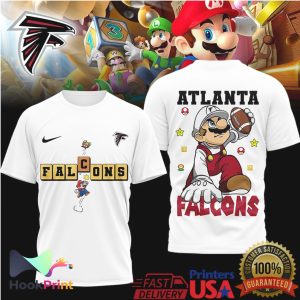 Atlanta Falcons x Super Mario Bros Mashup Football T Shirt